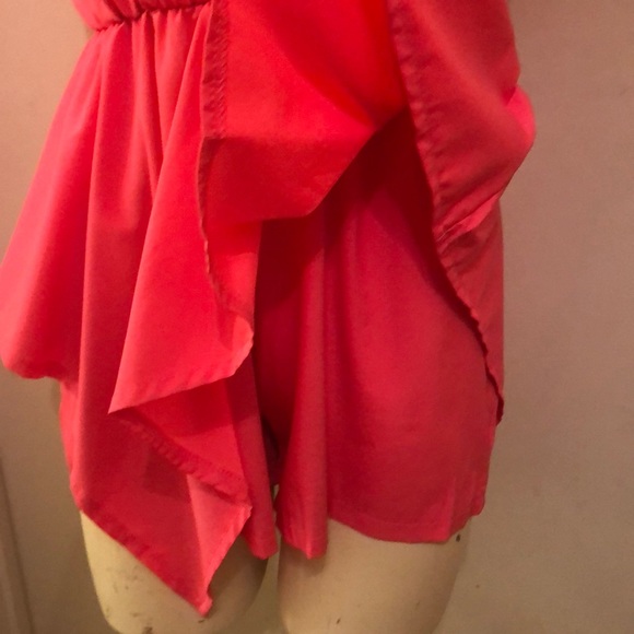 Pink romper, beautiful watermelon color. - Picture 6 of 8